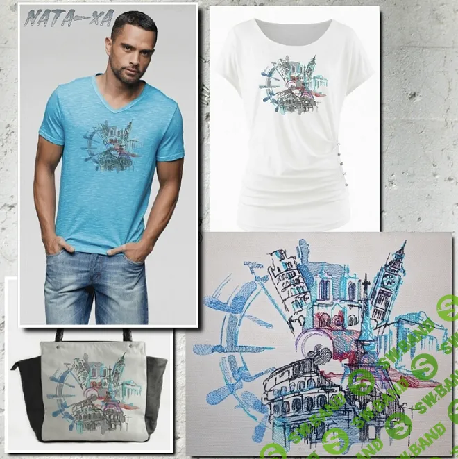 [Наталья Шестакова] Дизайн для машинной вышивки «Штурвал» (2024)