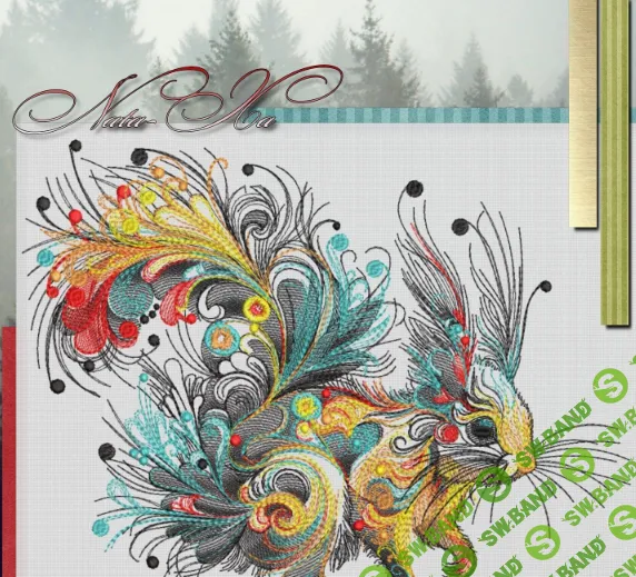 [Наталья Шестакова] Дизайн машинной вышивки «Белка». Для пялец 20_36 (2024)