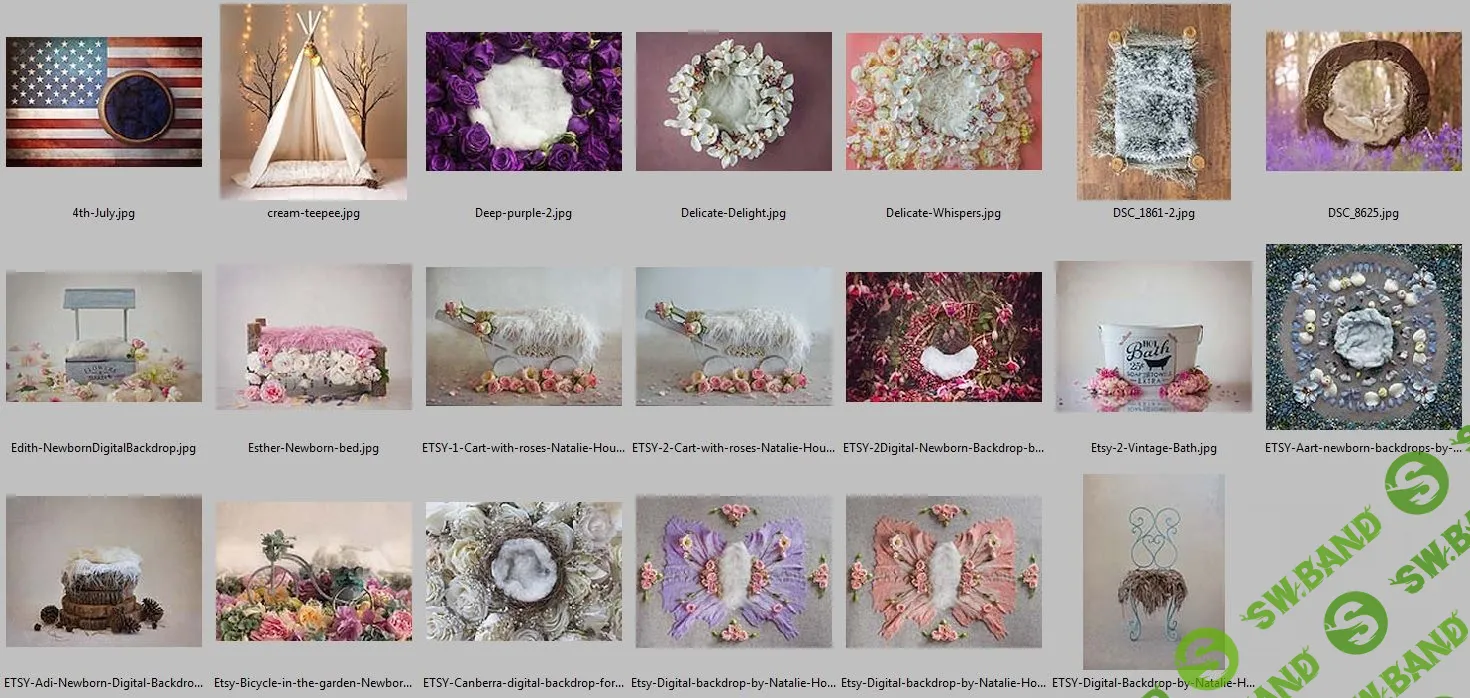 [Newbornd] Цифровые фоны для новорожденных-4