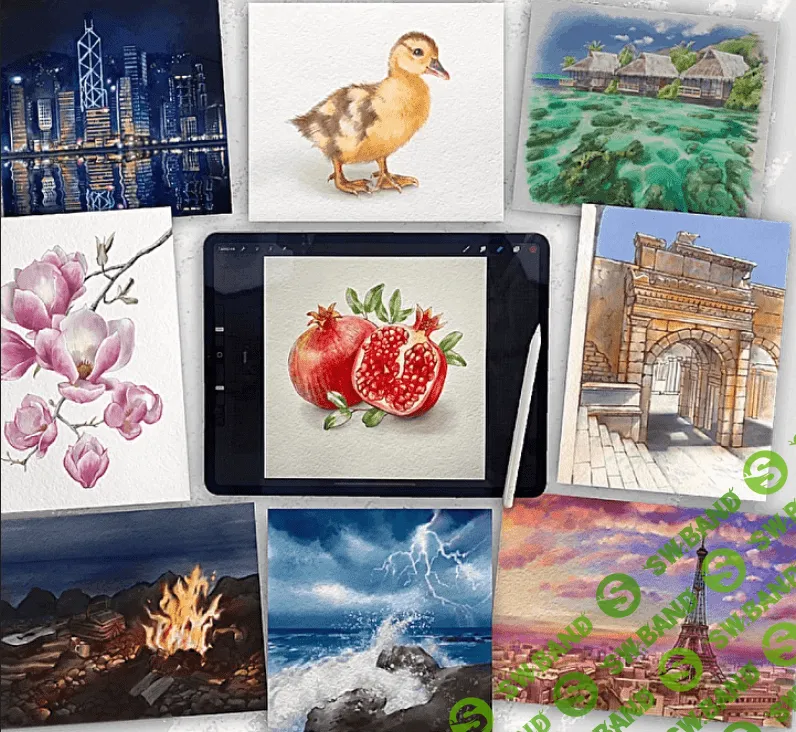 [Ника Сабрекова] Акварель в Procreate (2022)