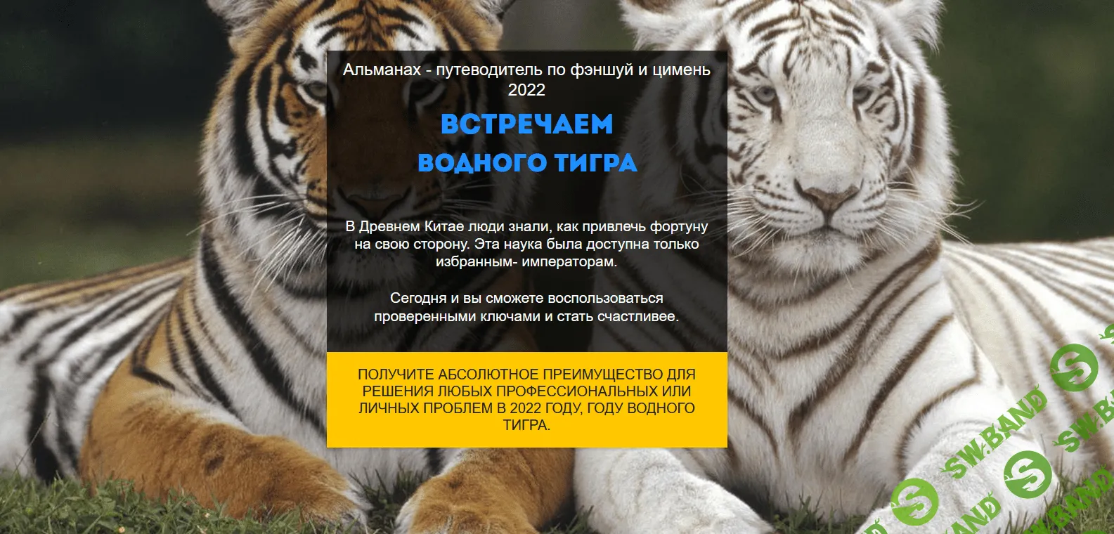 [Нинель Смолина] Путеводитель Фэншуй и Ци Мень по году Водного Тигра 2022 [ВИП-версия] (2021)