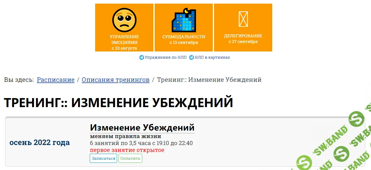 [НЛП-мастер] Изменение убеждений (2019)