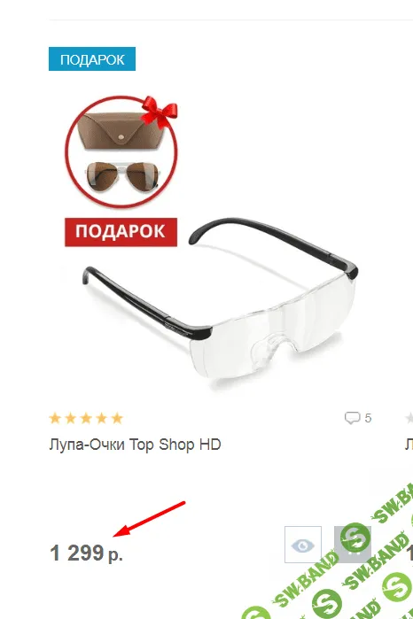 Очки лупа Top Shop цена 1299.png