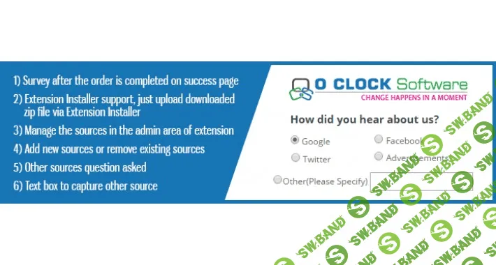 [oclocksoftware] HowDidYouHearAboutUs 2.3.1