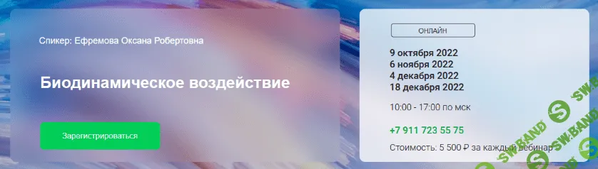 [Оксана Ефремова] [Краниосакральная академия] Биодинамическое воздействие (2023)