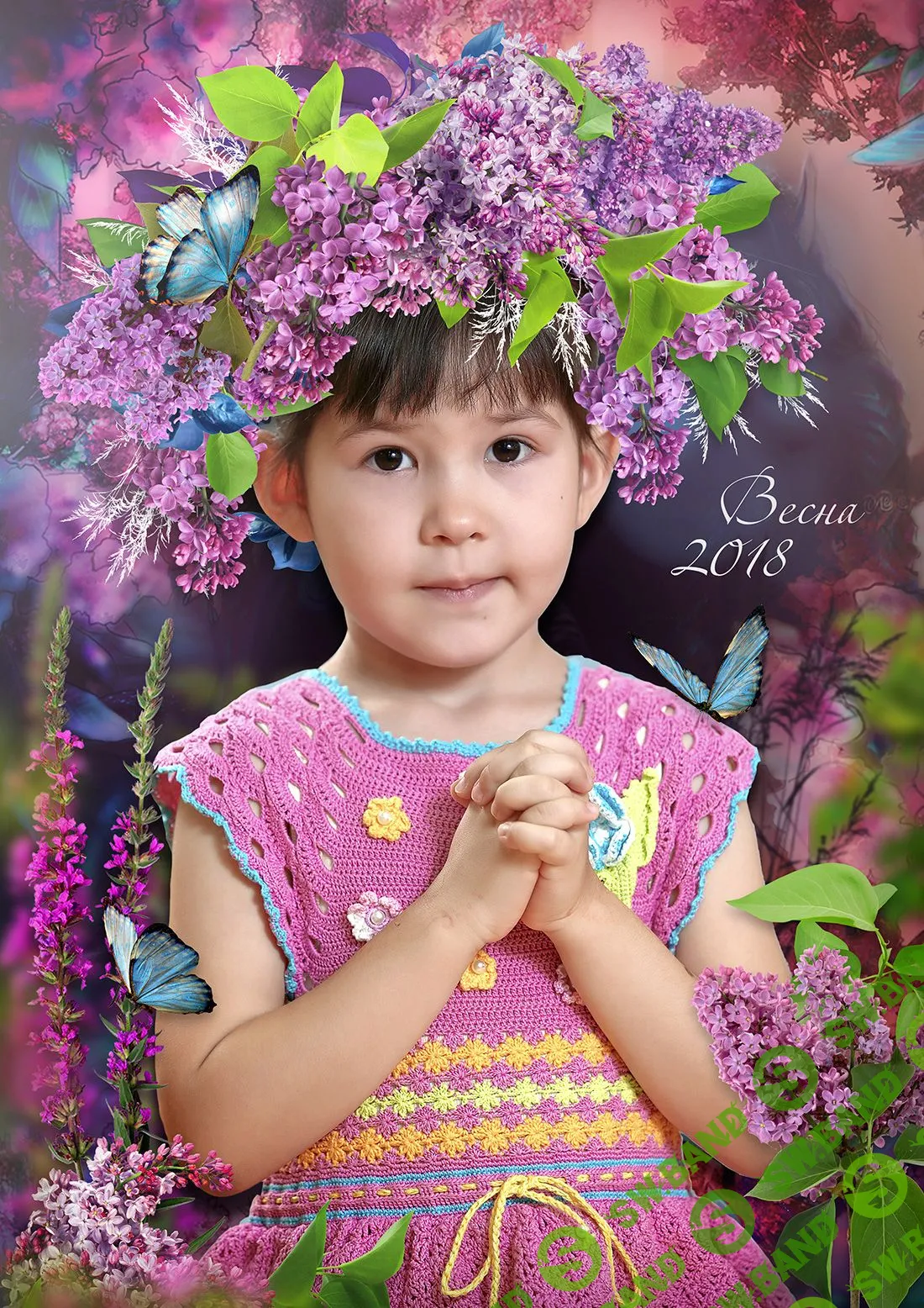 [Олеся Ануфриева] Psd шаблон "сирень" для детского сада и начальных классов.