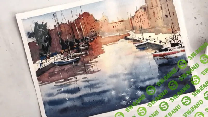 [Ольга Гусева] Валенсия. Пейзаж с лодками