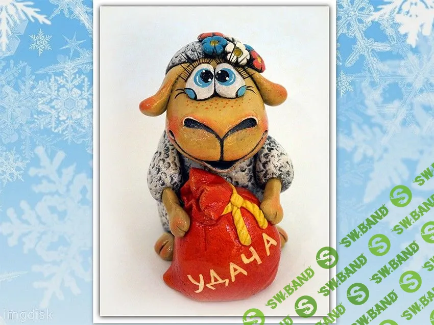 [Ольга Родионова] Сувениры на Новый год из солёного теста