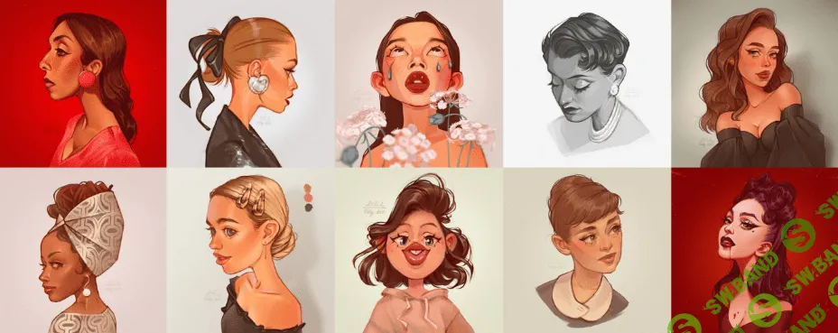 [Ольга Хатковская] [olly kit] Стильные портреты на ipad (2022)