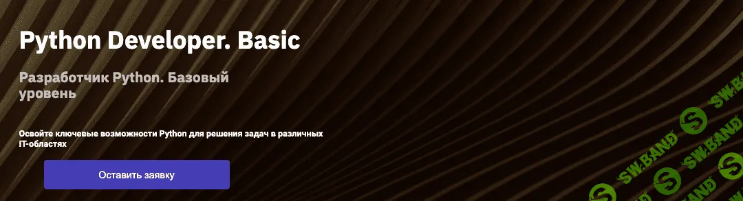[OTUS] Python Developer. Basic