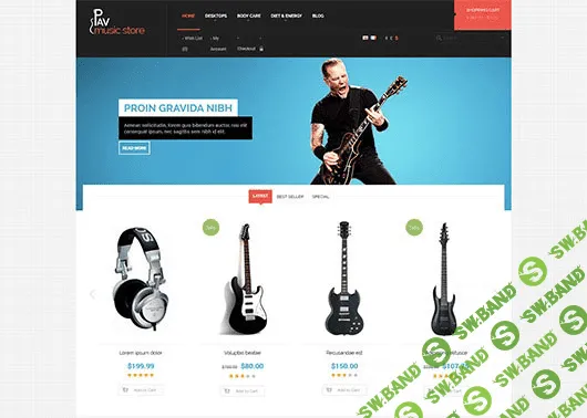 [pavothemes] Pav Music Store Responsive Opencart Theme
