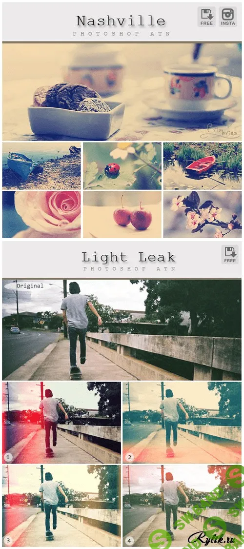 [Photoshop Atn] Экшены для Photoshop - Фотоэффекты для обработки фотографий