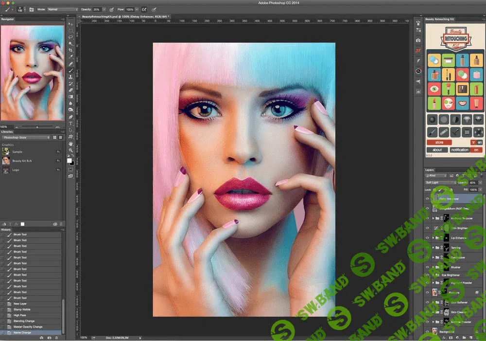 [photoshop-store] Beauty Retouching Kit - Панель для быстрой ретуши