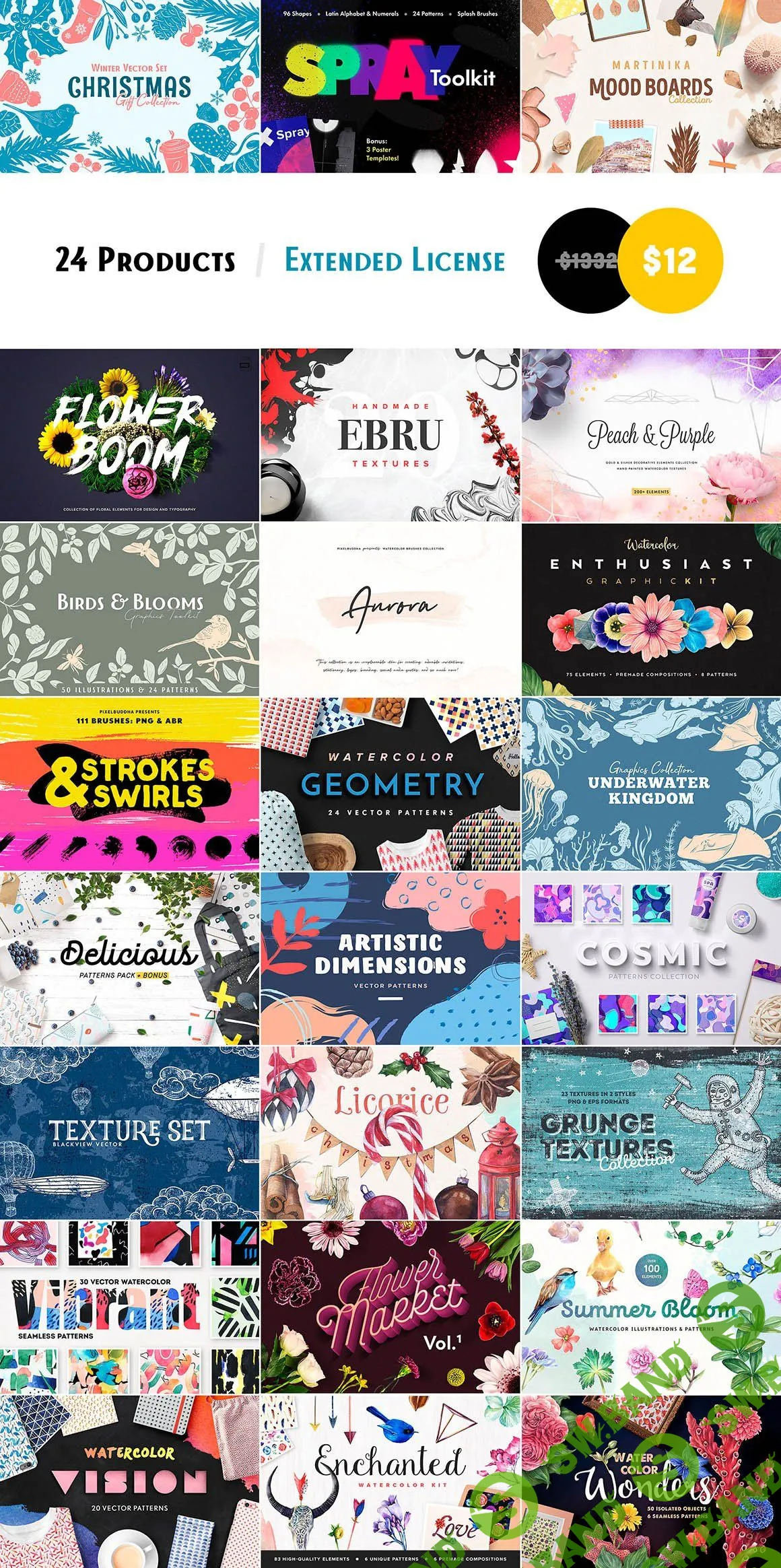 Подборка графических материалов под бьюти индустрию