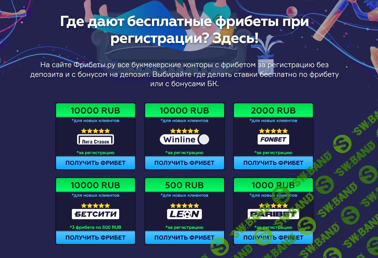 Поднимаем на фрибетах без депозита от букмекерских контор