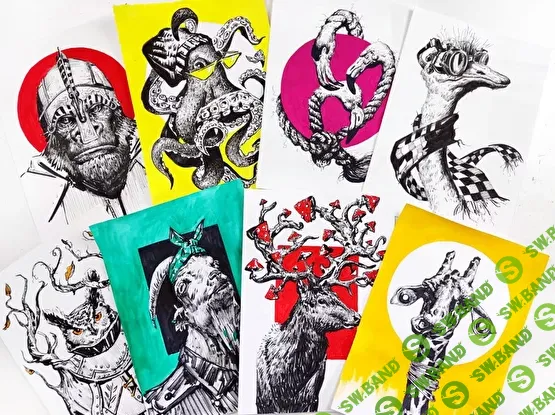 [Полина Абдулаева] Современная иллюстрация анималистика (2024)