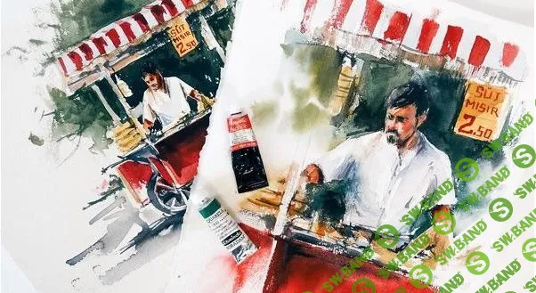 [Полина Ишханова] Рисуем уличного торговца вареной кукурузой