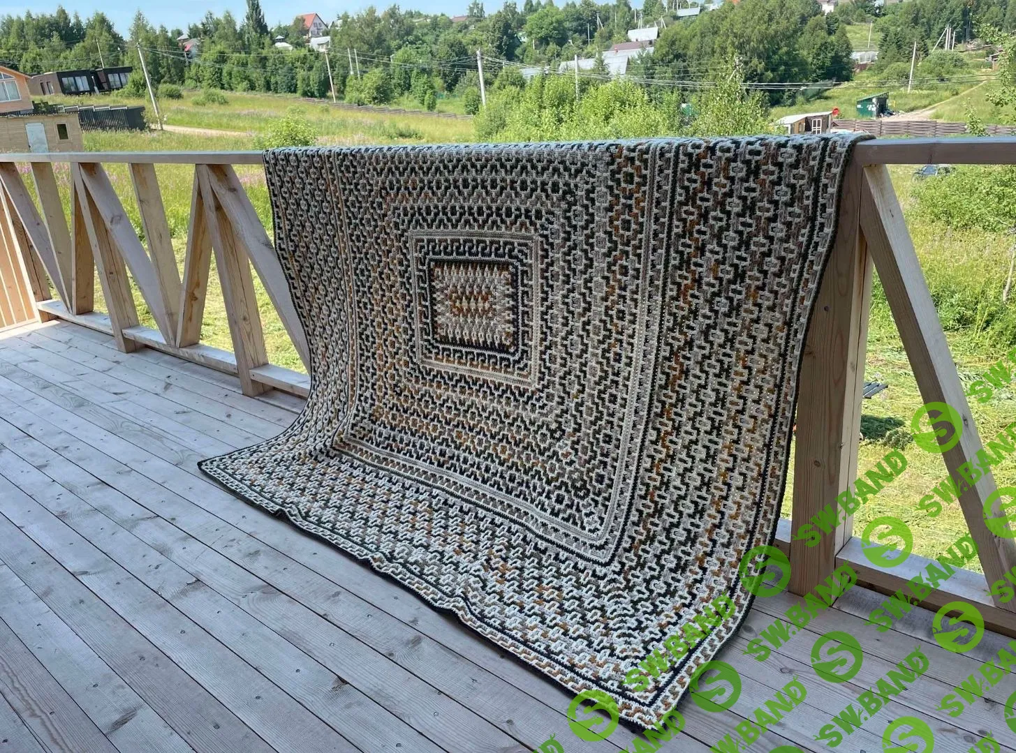 [poufpeople] [Вязание] Плед-прямоугольник (2021)