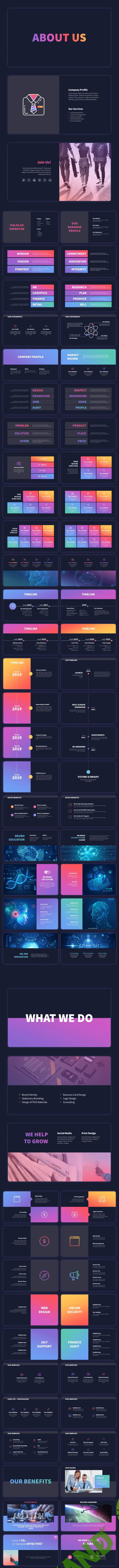 [Powerpoint] VIVID PowerPoint Presentation Template