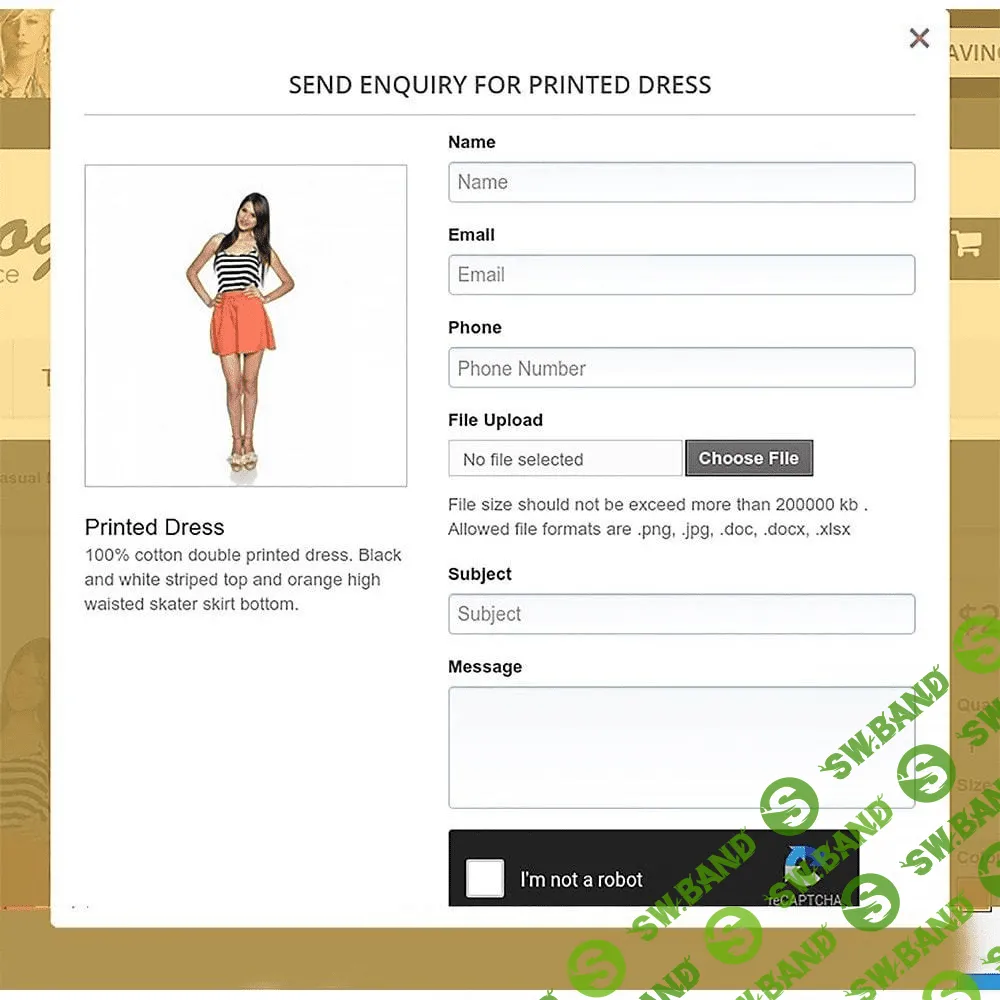 [Prestashop] Product Enquiry Form v2.0