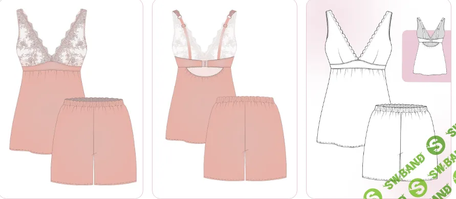 [proshitye, Евгения Макаренко] Пижамная вечеринка. Топ + шортики Desire. Тариф 2 (2025)