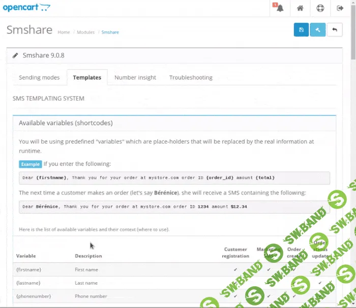 [prowebtec.com] SMS NotificationTemplate Contact-Android or any Gateway v4.1.0