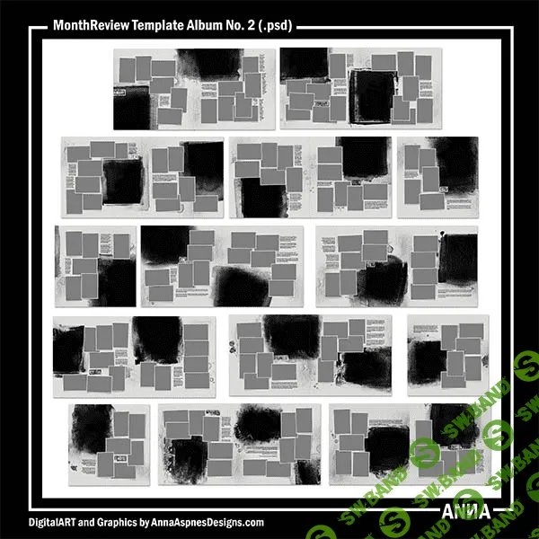 [PSD] MonthReview Template Album No. 2