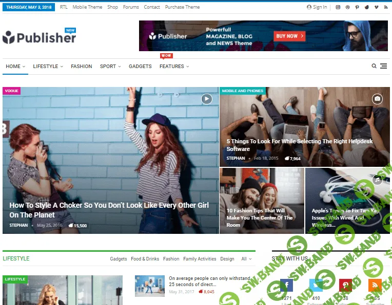 Publisher v1.8.1 - Magazine, Blog, Newspaper and Review