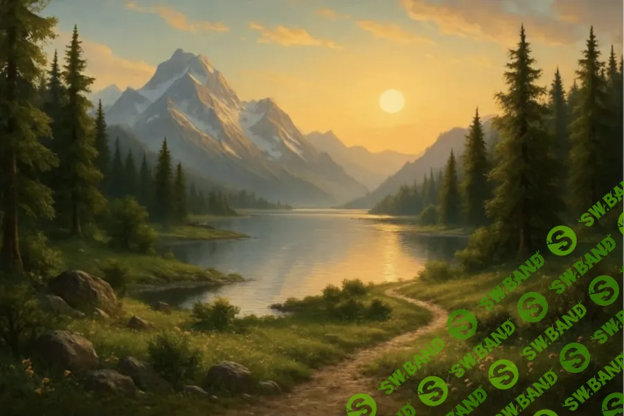 [Рисуем дома, Ирина Шпакова] Рассвет в горах (2026)