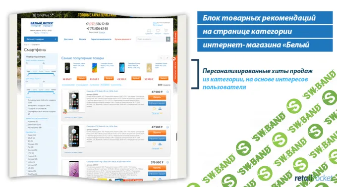 Рост выручки до 27%: кейс персонализации казахстанского интернет-магазина «Белый Ветер»