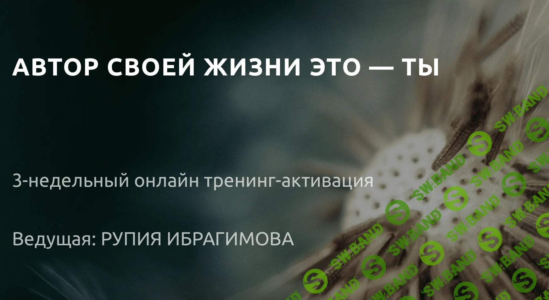 [Рупия Ибрагимова] Автор своей жизни это - ты (2020)