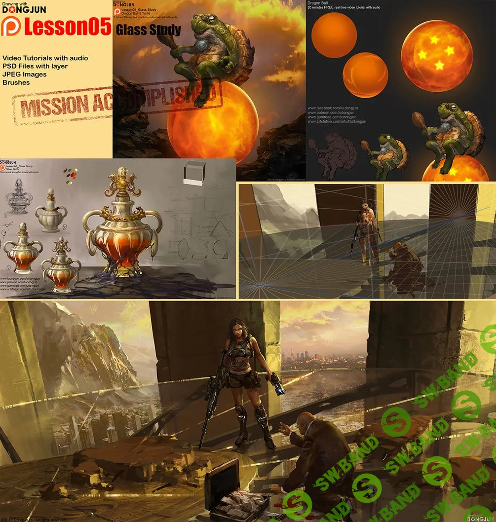 [Russell Dongjun Lu] Рисование стекла (Glass Study)