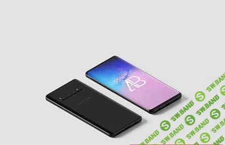 Samsung Galaxy S10 Isometric Mockup Vol.2