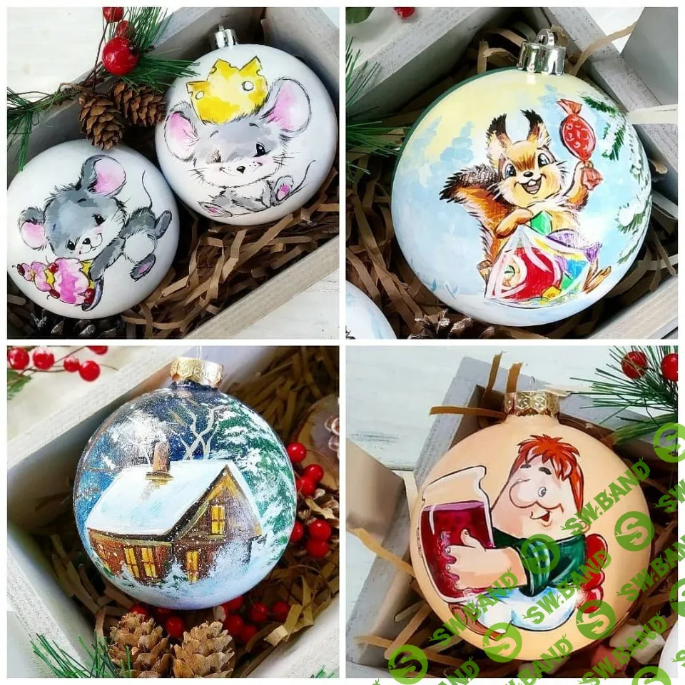 [Savchenko Daria] Роспись ёлочных шаров (2019)
