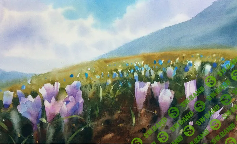 [Сергей Курбатов] Первоцветы - Акварельный марафон. Крокусы