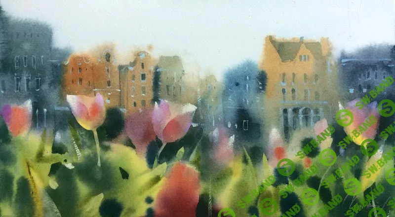 [Сергей Курбатов] Первоцветы - Акварельный марафон. Тюльпаны