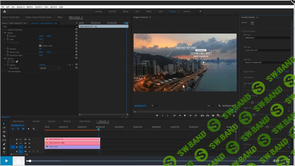 [seuramoe] Call-Out Titles Pack | After Effects | Пакет титров для видео