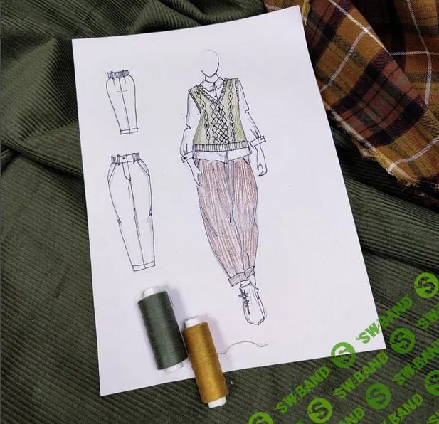 [Шитье] Брюки из вельвета [Лариса Паюсова]