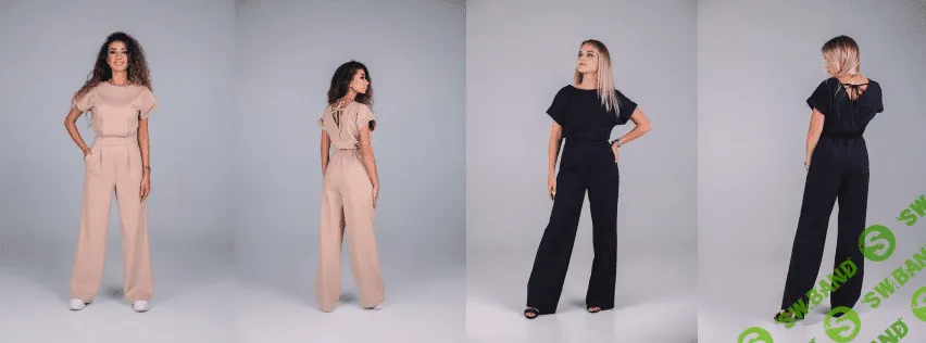 [Шитье] [Элина Патыкова] Новогодний комбинезон (широкие брюки) , все размеры (2021)