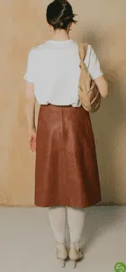 [Шитье] Юбка из искусственной кожи [Академия Burda]