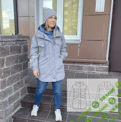 [Шитье] [Катя Мхитарян] Женская куртка-рубашка Wow размеры 40-64 (2021)