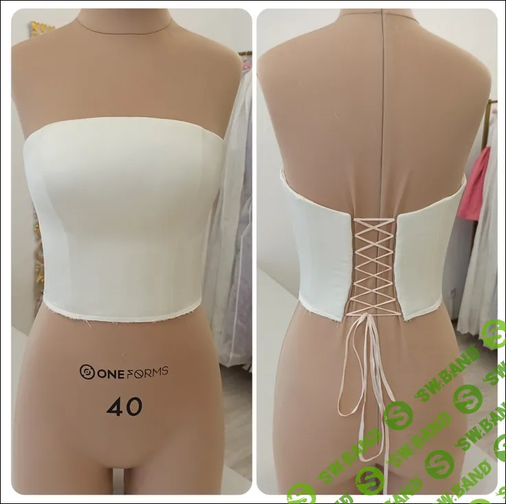 [Шитье] Курс по корсету с прямым вырезом, гладкому, атласному. [Анна Макарова]