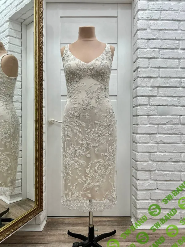 [Шитье] Платье из шёлка и гипюра с бисером [Katerina Kovalevska]