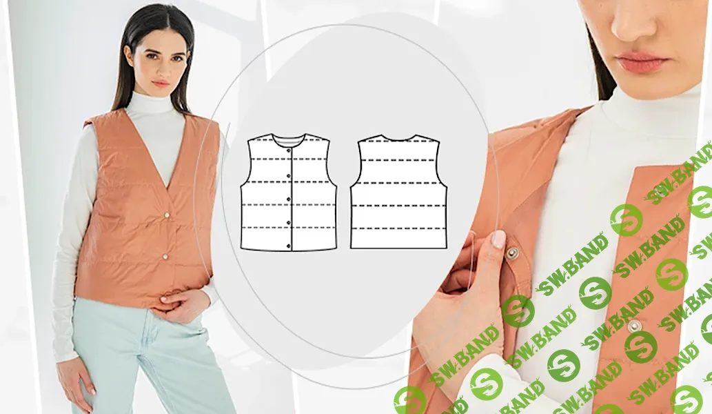 [Шитье] Стёганый жилет [Академия Burda] [Любовь Смицких]