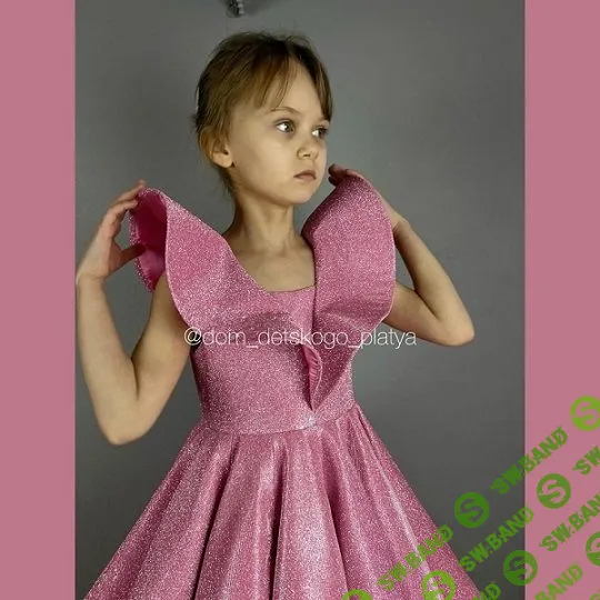 [Шитье] Технология платья с воланом по лифу и крупными фалдами на юбке [Ирина Домрачева]