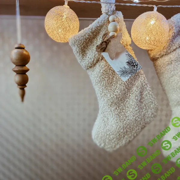 [Шитье] Выкройка новогоднего сапожка + мк + лист с бирочками для украшения подарков [Gala Palle] [Елена Павленко]