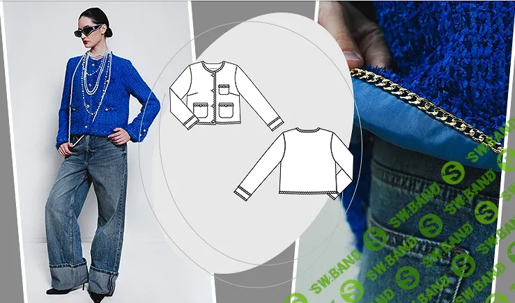 [Шитье] Жакет в стиле Chanel [Академия Burda] [Елена Ленкова]