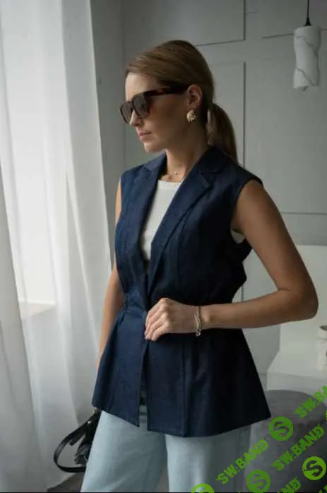 [Шитье] Жилетка Mary J. Размеры 42-52, рост 162-166 [Studio.Yusupova] [Кристина Юсупова]