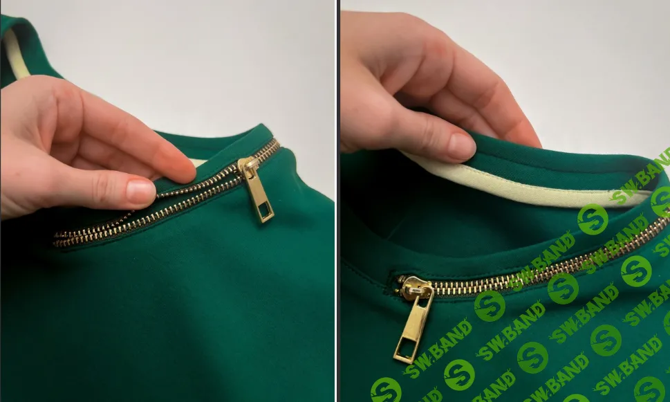 [Шитьё] Обработка горловины с молнией [Таня Замерова]