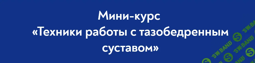 [Школа Мастеров Массажа] Техники работы с тазобедренным суставом (2023)